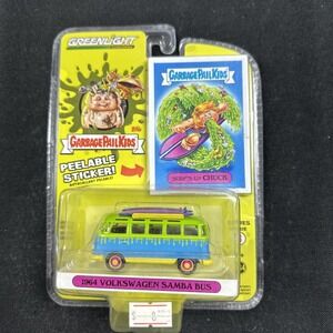Greenlight 1:64 Garbage Pail - 1964 Volkswagen Samba Bus , Diecast Cars